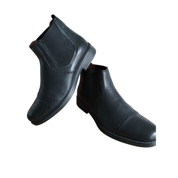 NWO Quirelli Mens Black Borrego Leather Casual Office Wear‎ Booties size 8 main image 15